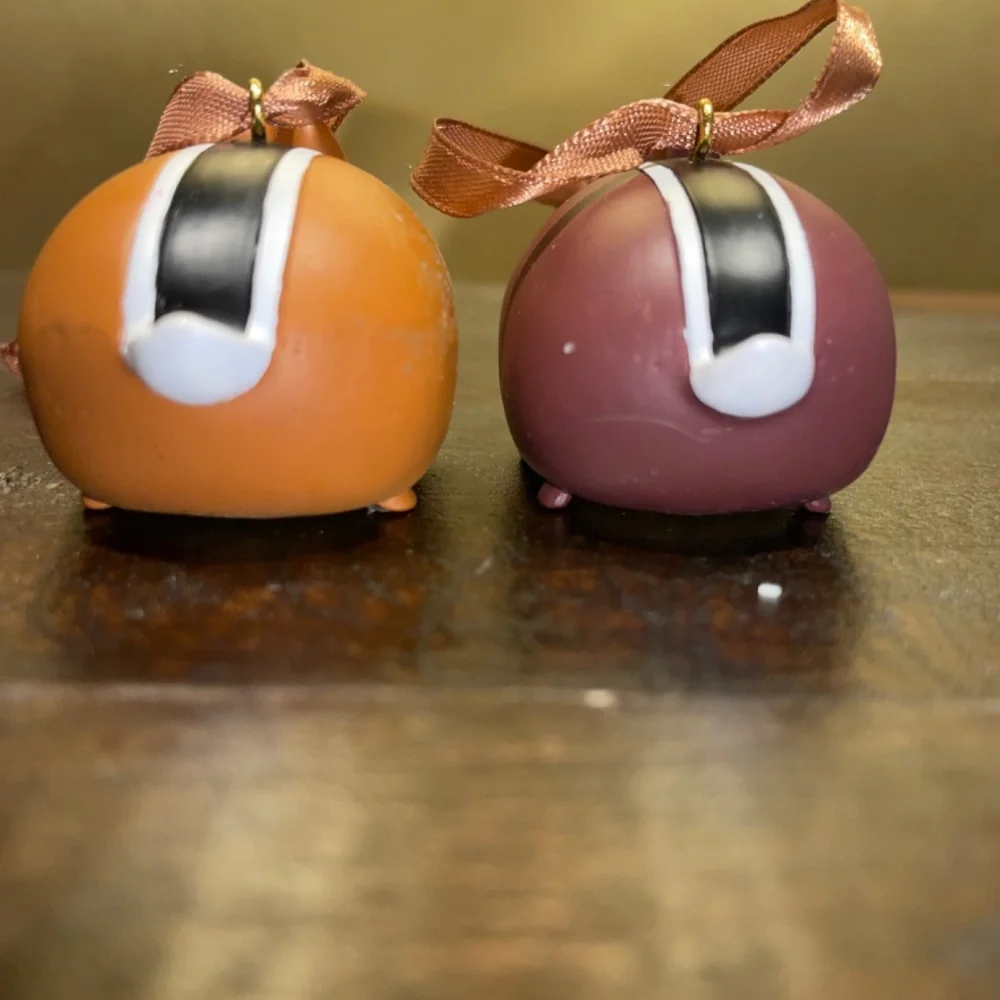 2 Disney Tsum Tsum Chip & Dale Holiday Christmas Ornaments‎